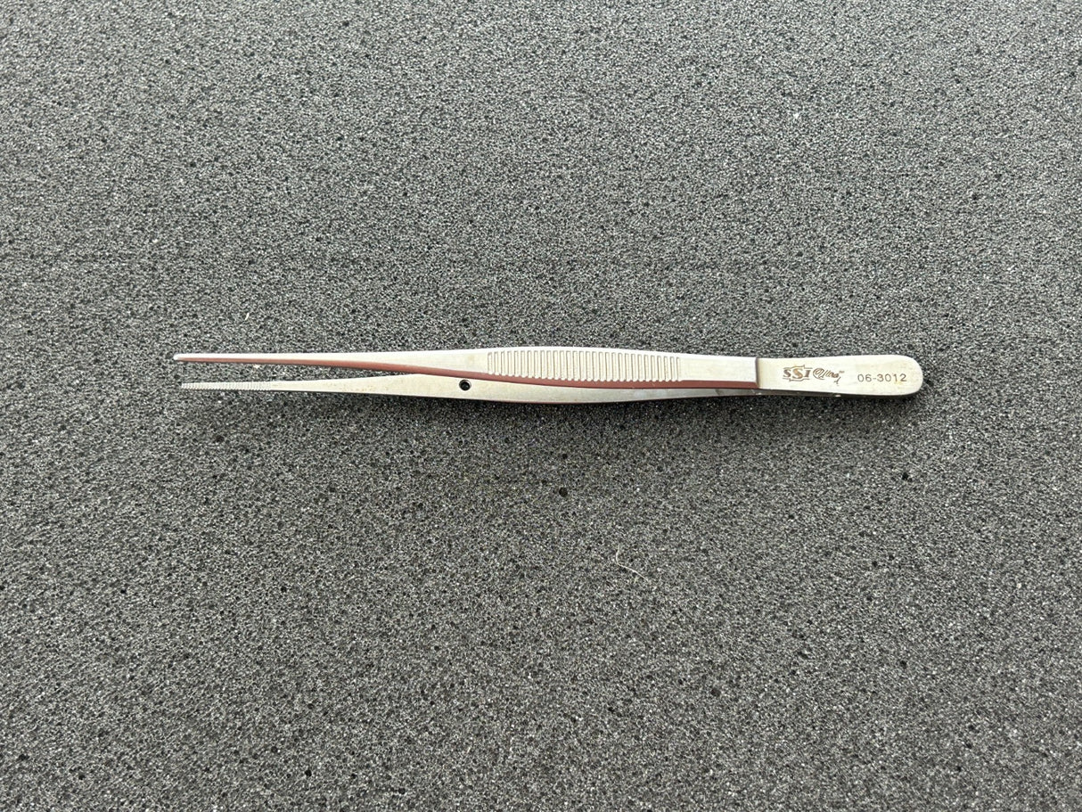 SSI Ultra 06-3012 Semken straight dressing forcep, serrated jaws 5"