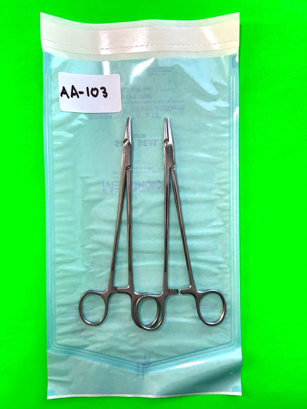Scanlan Surgical 6006-620 Needle Holder Diamond Dust jaws, 8-1/8"