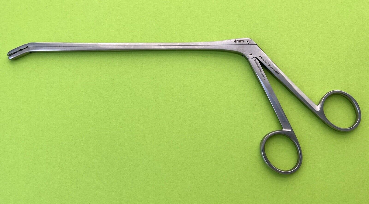 V.Mueller Surgical NL6165-002 Spinal Rongeur Angled Down 4mm Bite, 7"