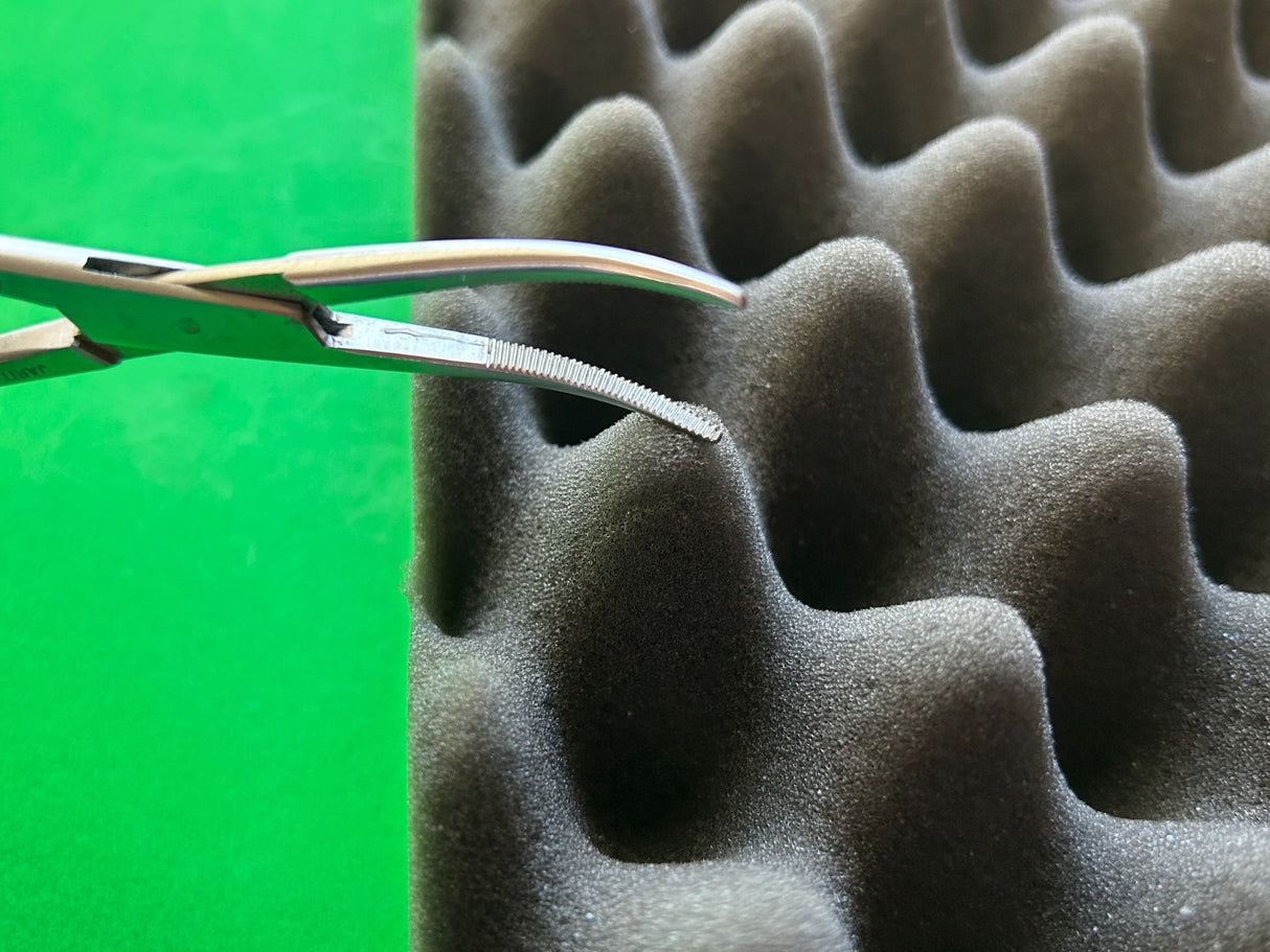 Jarit 106-151 Rankin Forceps, Curved 6-1/4""