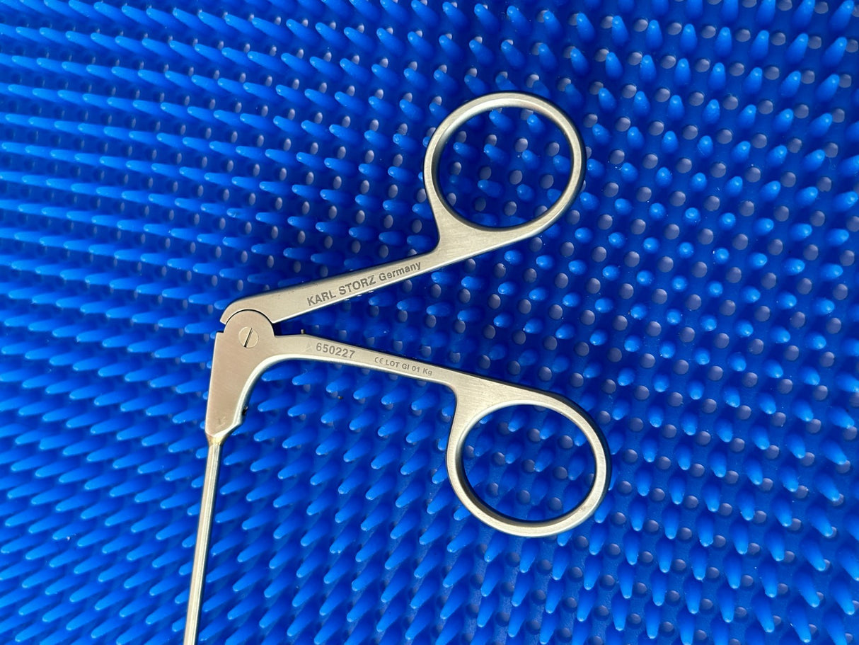 Karl Storz Surgical 650227 Double Spoon Forceps, Curved 110°