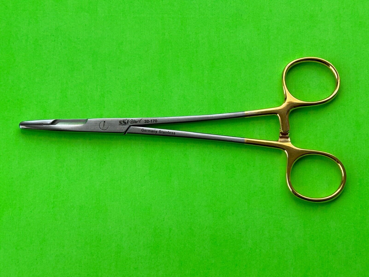 SSI Ultra Surgical TC 6-1/2" Olsen-Hegar Needle Holder, Str Jaw