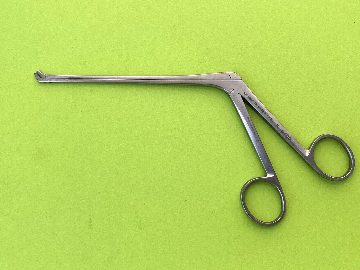 V.Mueller Surgical Peapod Intervertebral Disc Rongeur, Angled up 1.5mm Bite