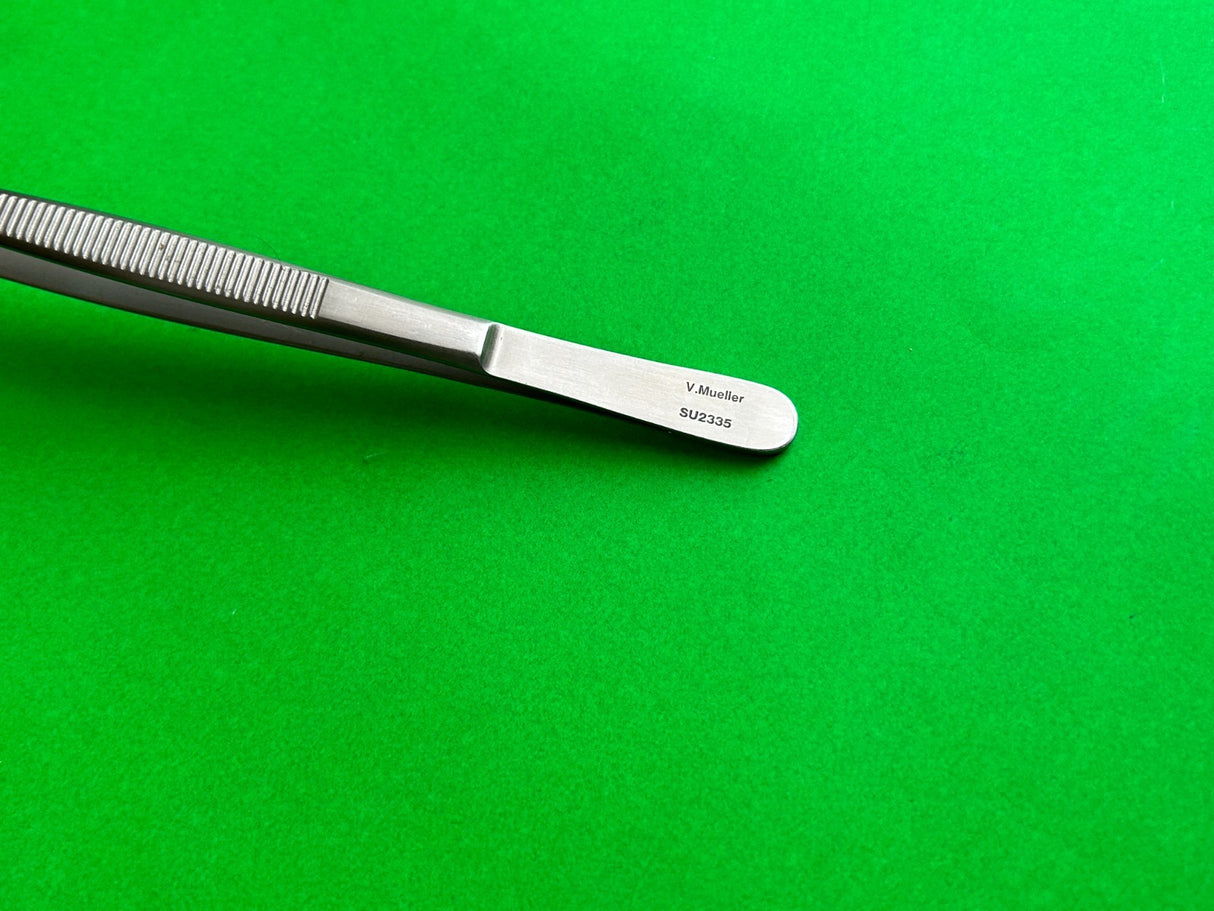V. Mueller SU2335 Tissue Forceps 8" Straight 1x2