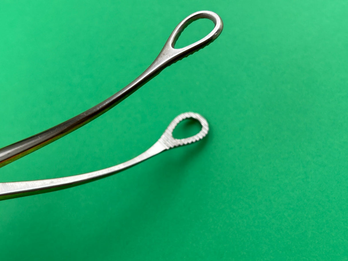 V.Mueller Surgical 9-5/8" Curved Foerster Sponge Forceps, Serrated Jaw