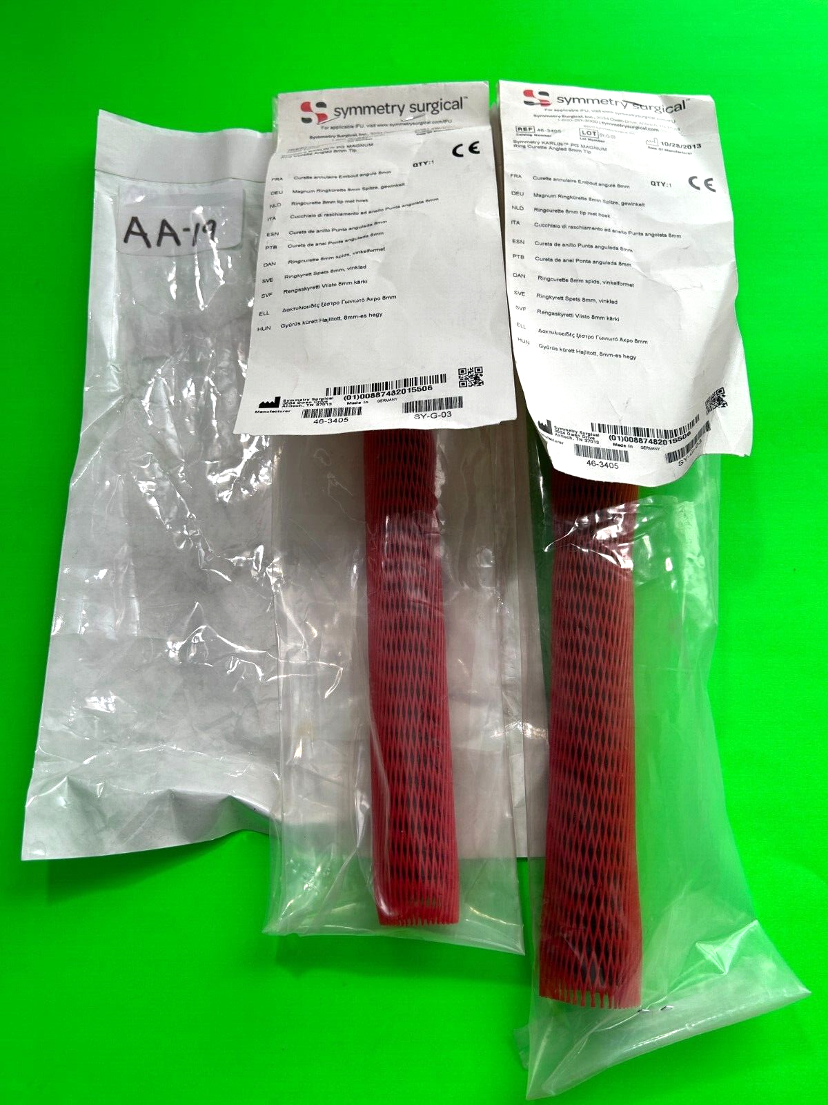 Symmetry Surgical 46-3405 Magnum Ring Curette 8mm Tip Angled