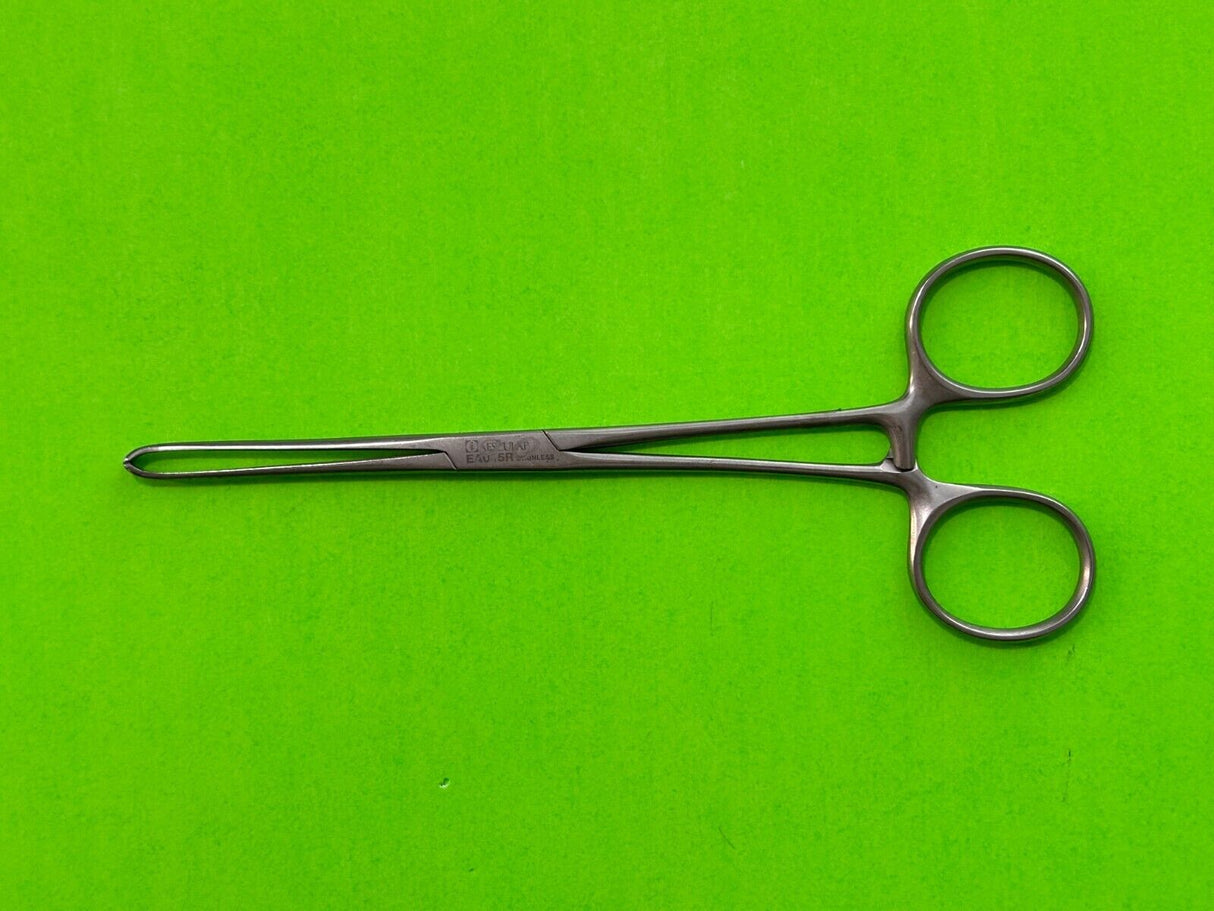 Aesculap Surgical Allis Tissue Forceps, 6" Straight 4x5 Teeth