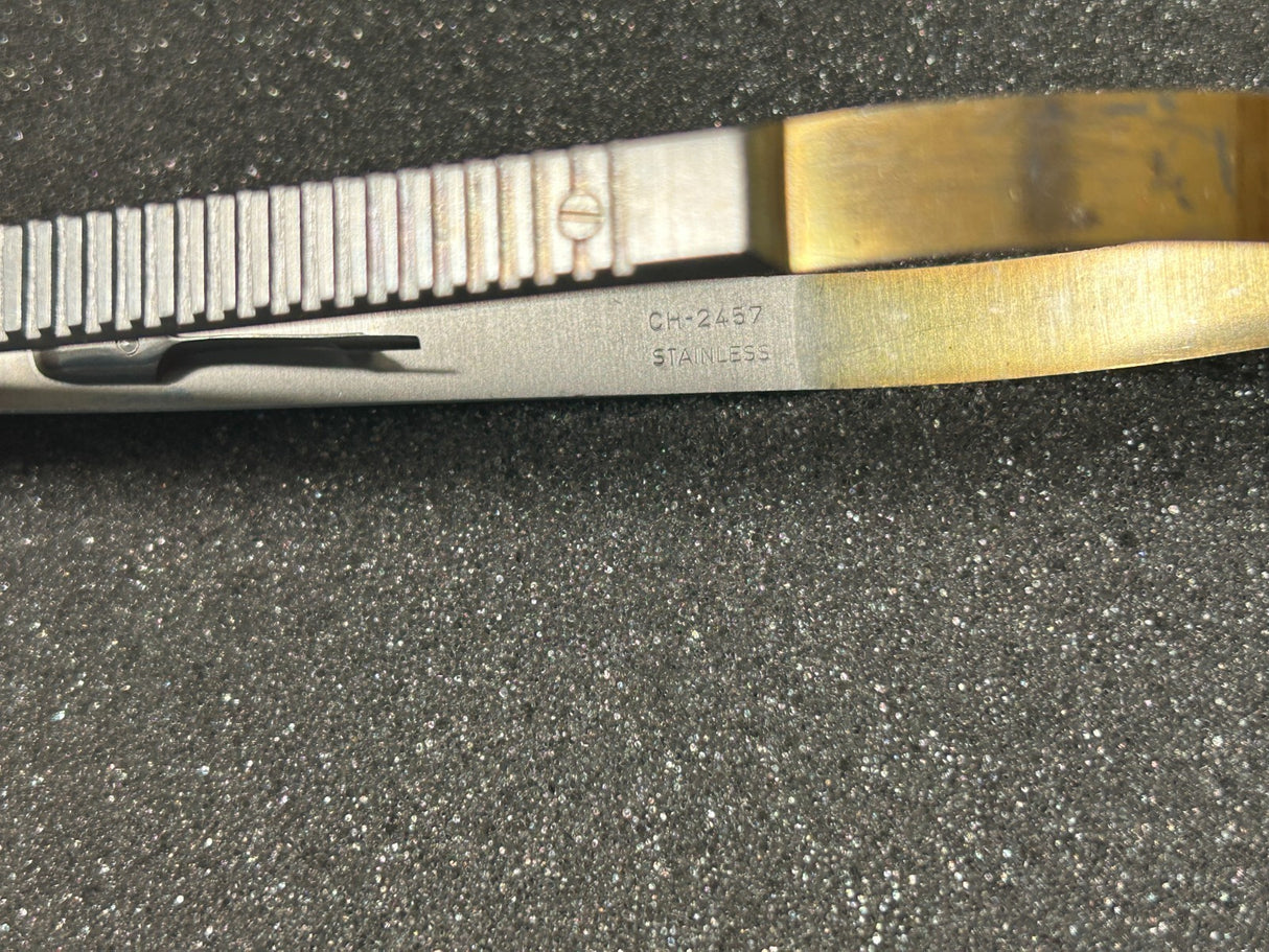 V. Mueller CH 2457 Vital Micro Needle Holder, Straight, 7-1/4'' w/Lock, TC