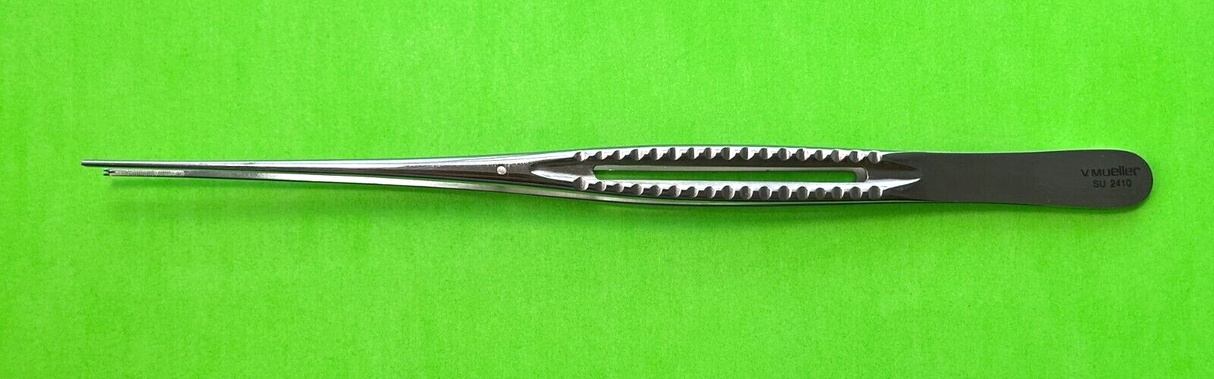 V.Mueller Surgical 1 x 2 Teeth Tissue Forceps With Serrated Tips 8-7/8"