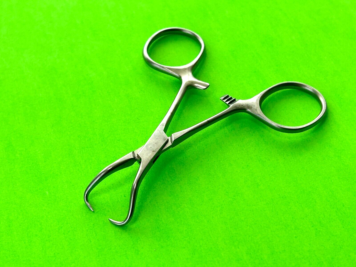 Aesculap Surgical 3-1/2" Towel Clamp Backhaus, Curved