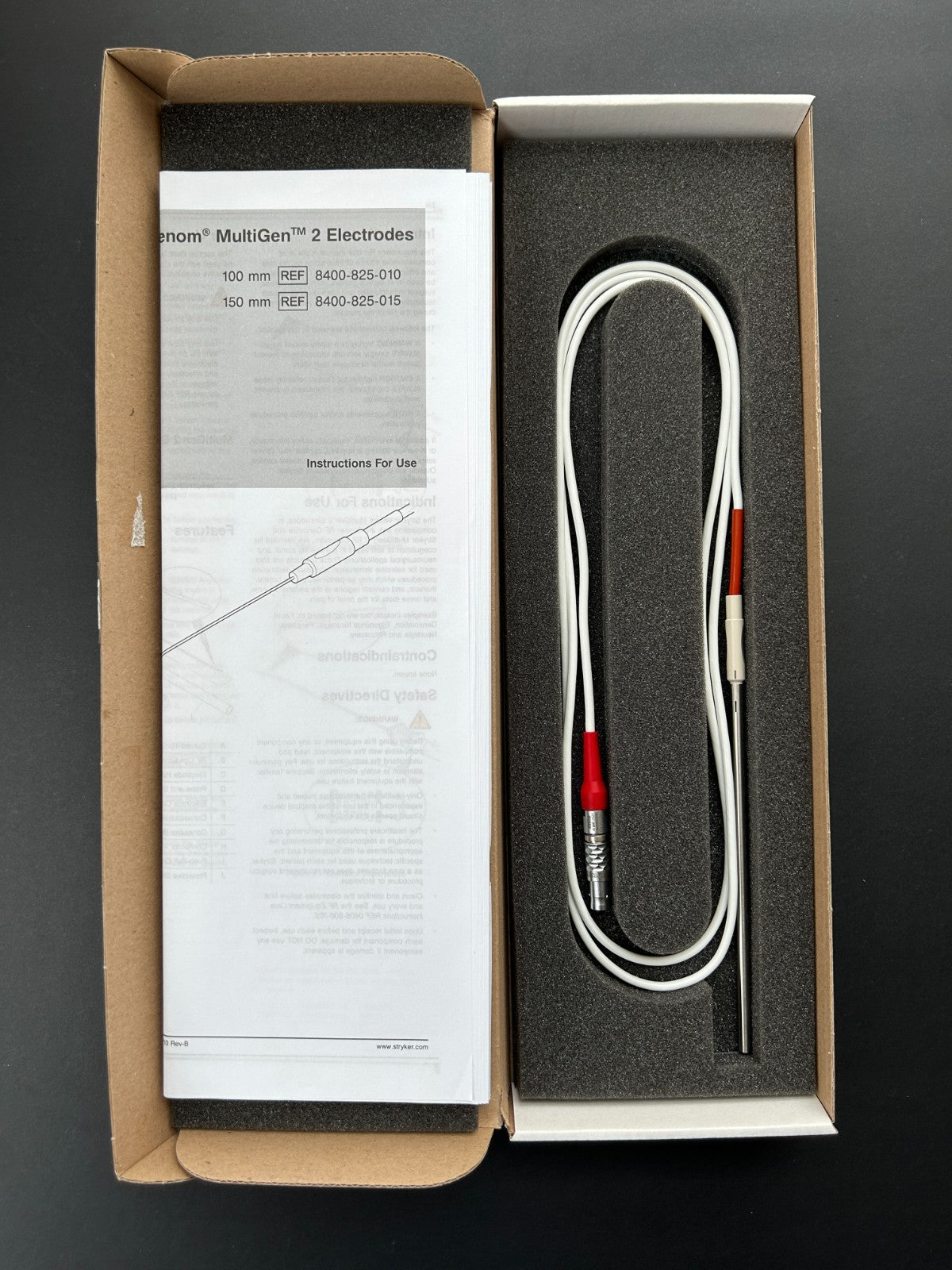 Stryker 8400-825-010 Venom 100MM MultiGen 2 Electrode (Red)
