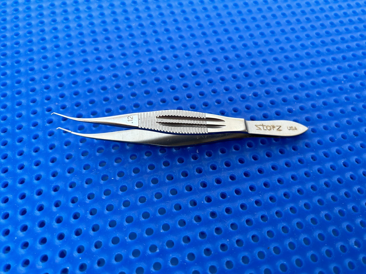 Karl STORZ Surgical E3205 Corneal Forceps Colibri Style, 0.12mm, 1 x 2 teeth
