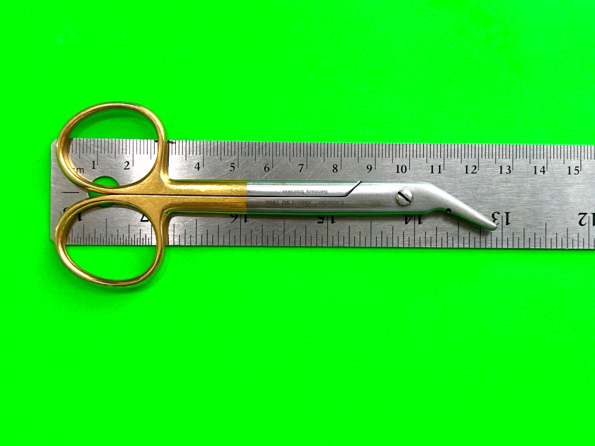 V.Mueller Surgical SU1988 Suture Wire-Cutting Scissors, Angled 12.5 cm