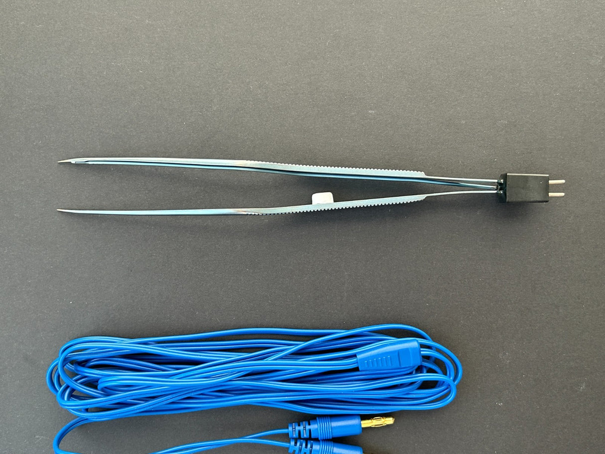 Codman 80-2902 Bayonet Irrigated Bipolar Forceps, Titanium, 0.5mm W/ Free Cable