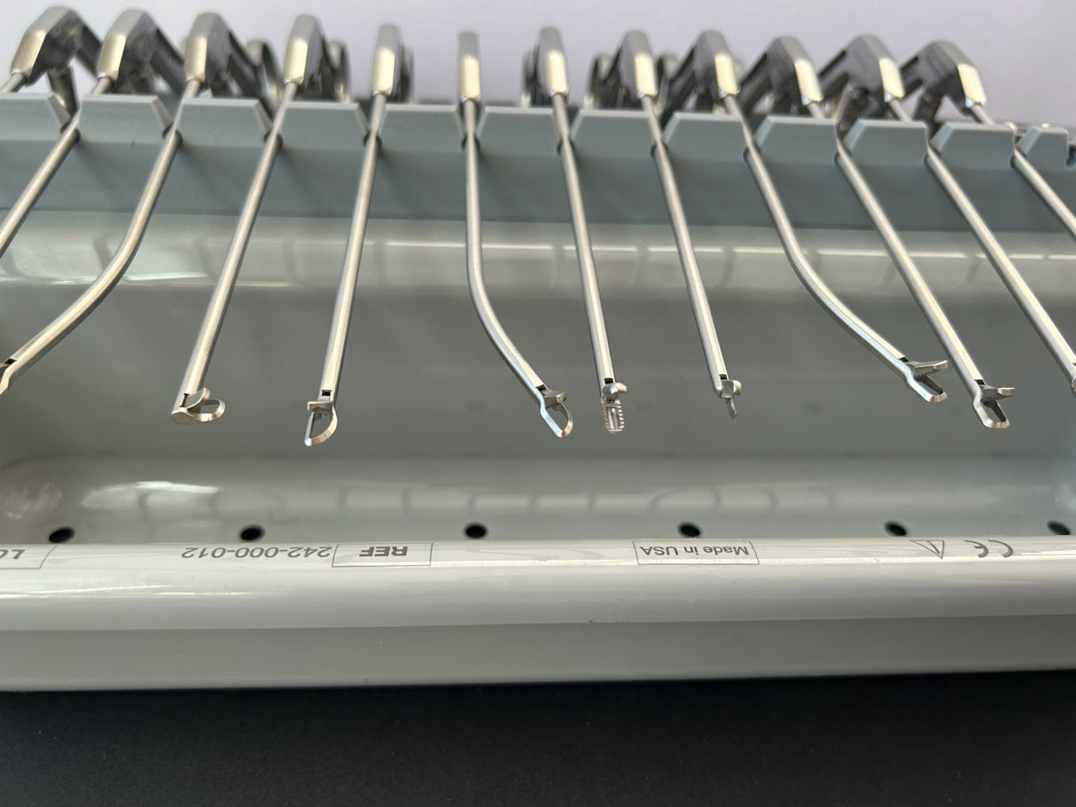 Stryker Conquest Set of 15 Arthroscopic Punches/Graspers/Probes With Tray *NEW*