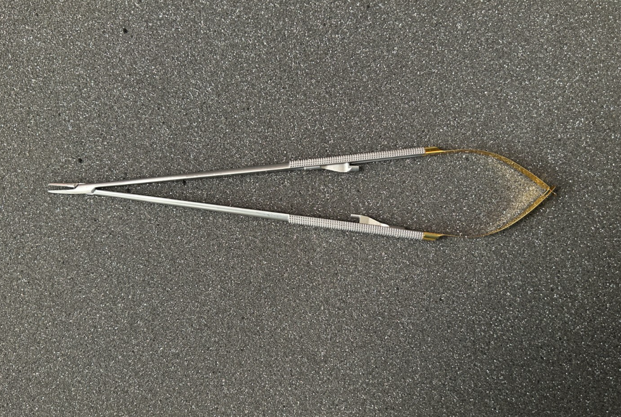 Symmetry 32-491 Jacobson Needle Holder, Straight, TC, w/Lock, 9"
