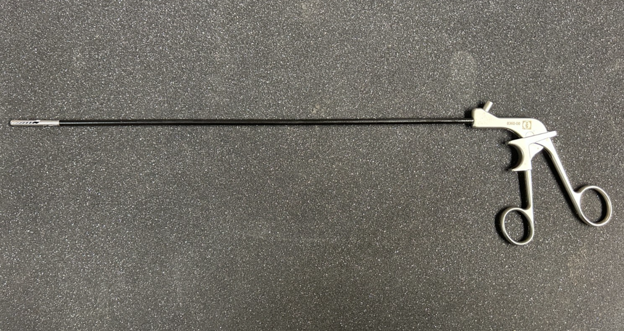 Aesculap 8360-00 Prestige Atraumatic Single Action Slide Lock Grasper 5mm x 36cm