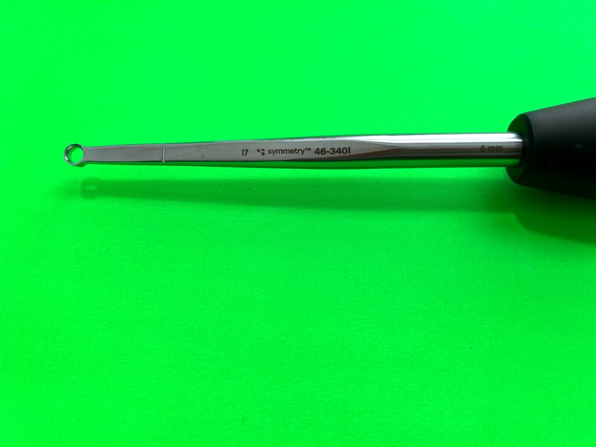 Symmetry Surgical 46-3401 Magnum Ring Curette 6mm Tip Straight