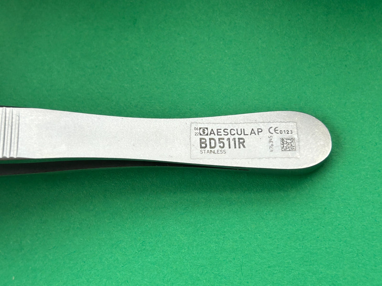 Aesculap Surgical 4-3/4" Tissue Forceps, 1 x 2 Teeth
