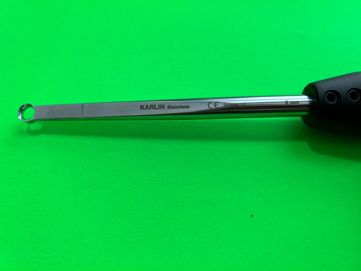 Symmetry Surgical 46-3402 Magnum Ring Curette 8mm Tip Straight