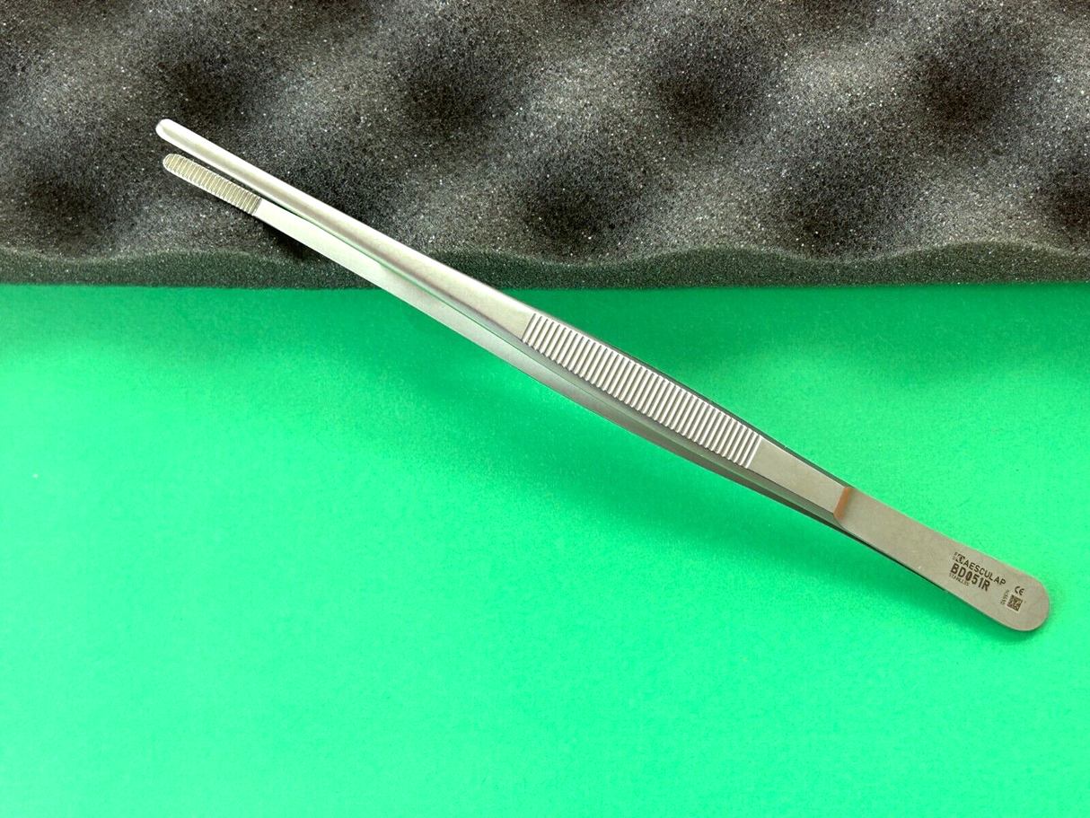 Aesculap Surgical 7-3/4" Dressing Forceps, Serrated