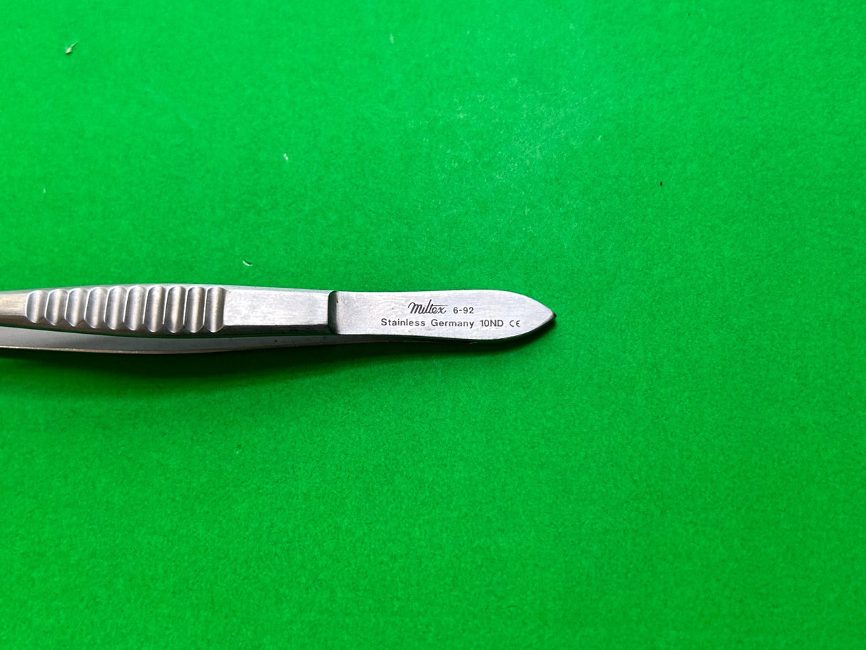 Miltex 6-92 Tissue Forceps, 5", 1x2 Teeth