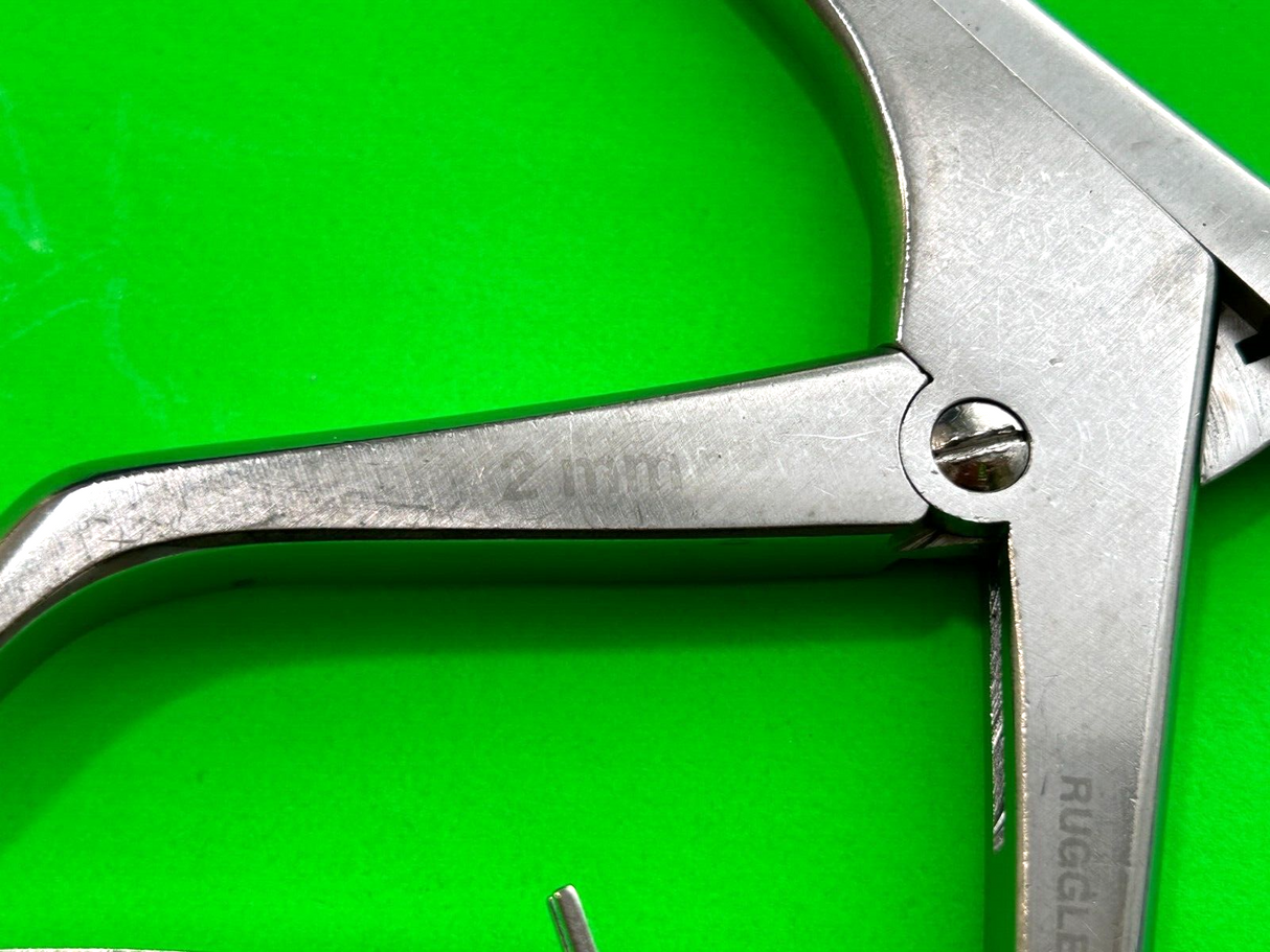Ruggles Surgical R-1610.2 Kerrison Rongeur 2mm 40° Shaft 8"