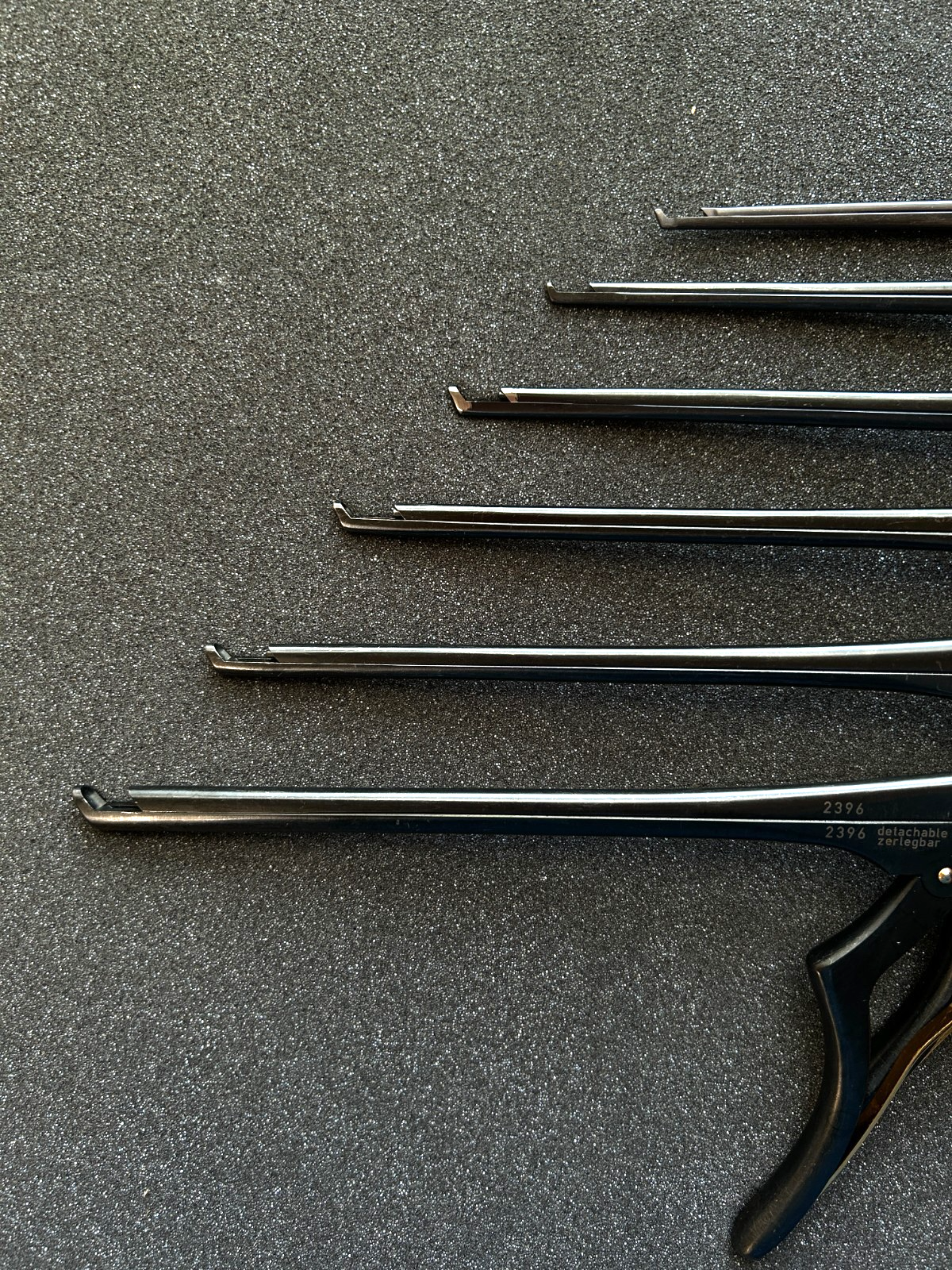 Aesculap Detachable Kerrison Rongeur/Punch 40° Up 1.5mm-6mm Set of 6 Spine/Neuro