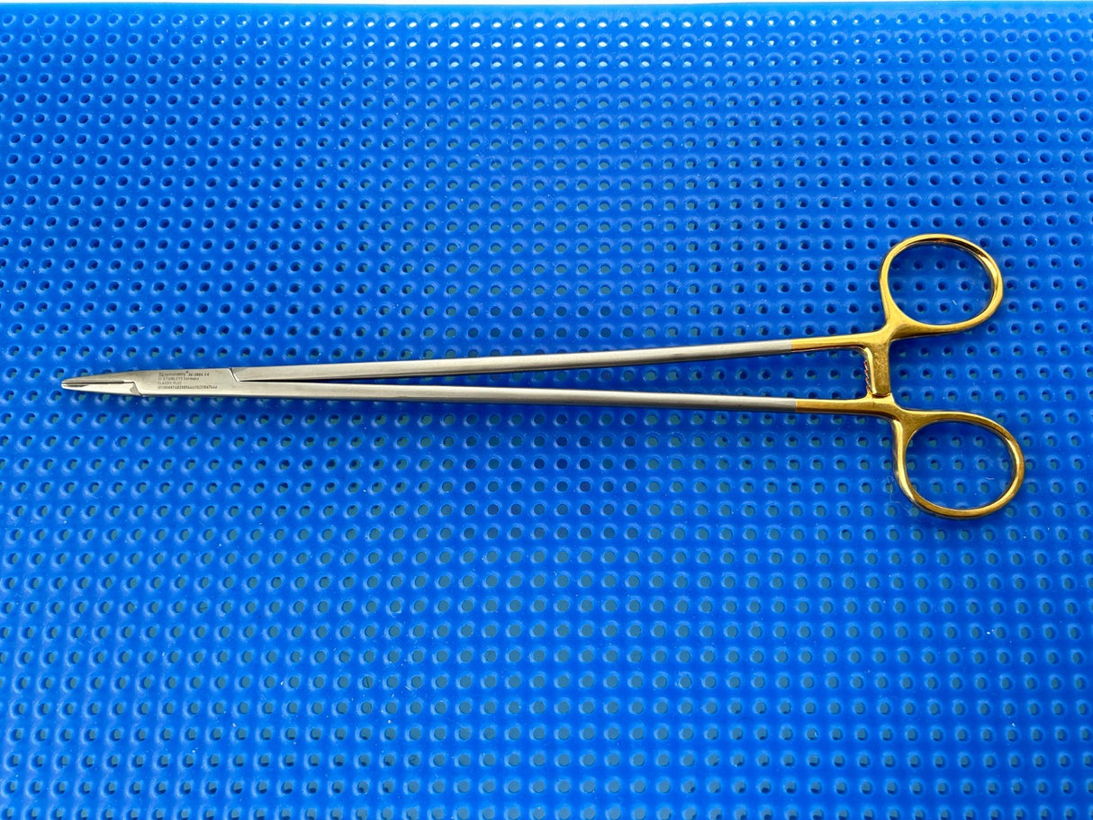 Symmetry Surgical 36-2004 Classic Plus Needle Holder; Crile-Wood; 10 1/4 in, TC