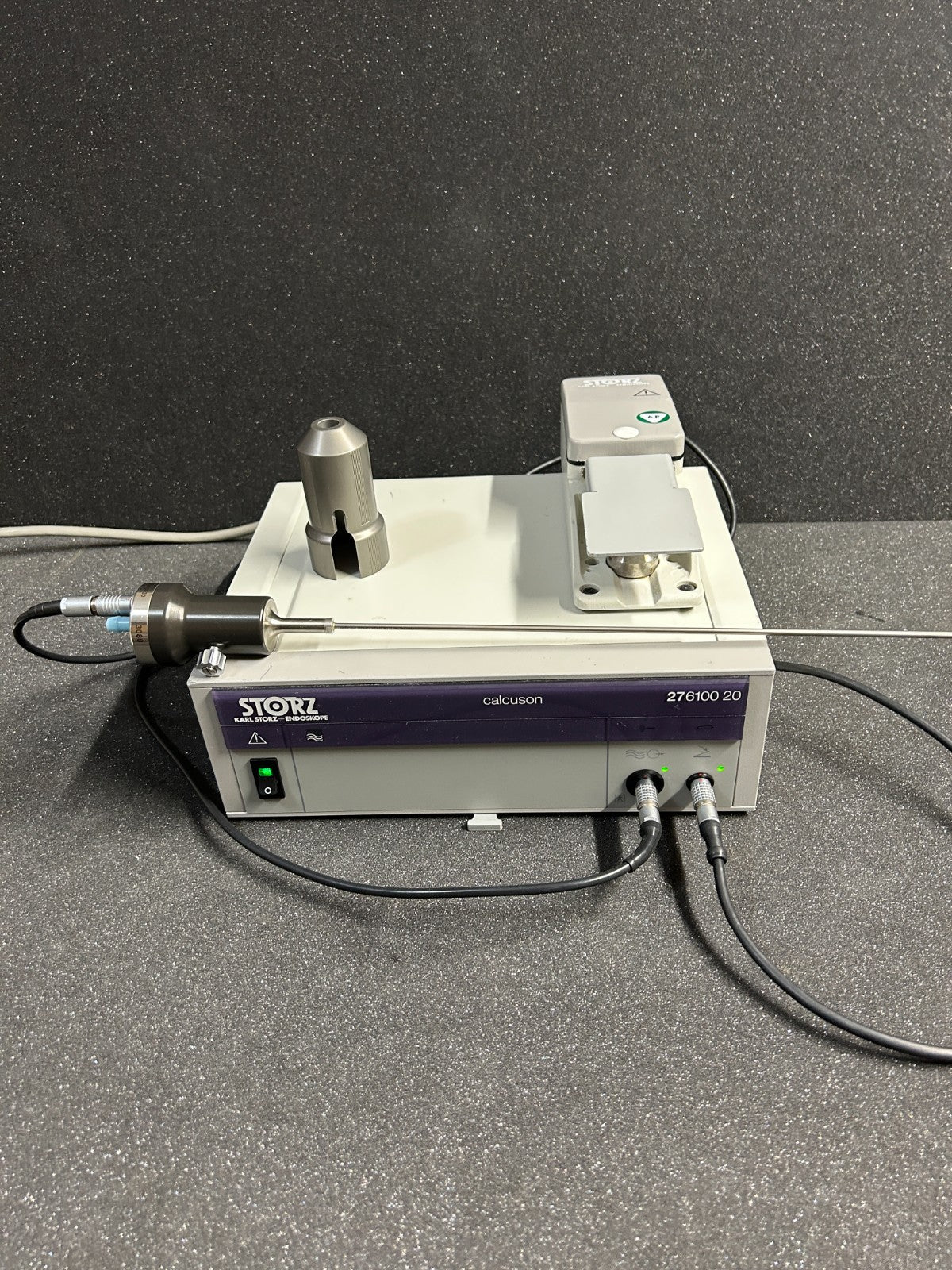 Karl Storz Calcuson Lithotripter Set W/ 27610030 Transducer, Foot Switch & Probe