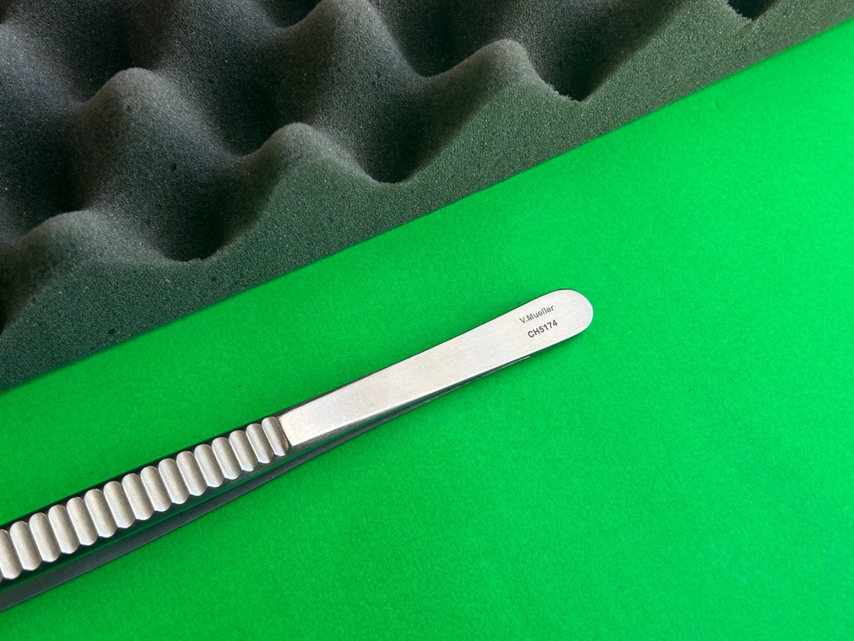 V.Mueller CH5174 Potts Smith Tissue Forceps With Serrated Tips, 12"