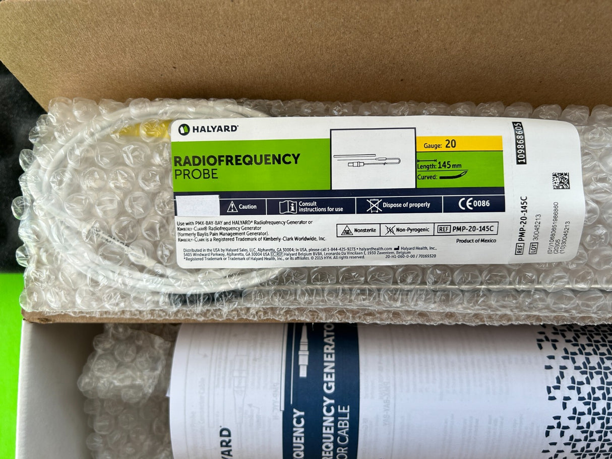 Kimberly Clark Halyard RadioFrequency Probe, 20G, 145 mm, Curved - PMP-20-145C