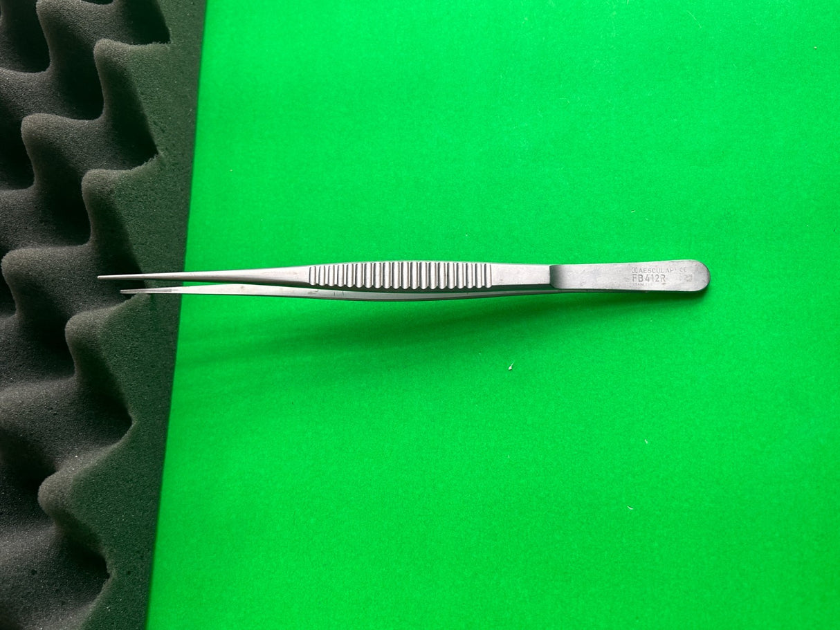 Aesculap FB412R Debakey Atraumatic Forceps, 7-7/8"