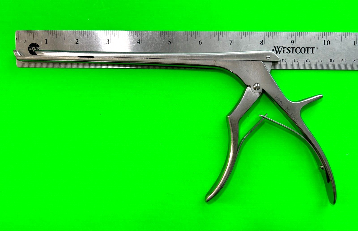 BOSS Surgical 70-1855 Orthopedic Kerrison Rongeur 5mm Up Bite, 40°, Shaft 8"