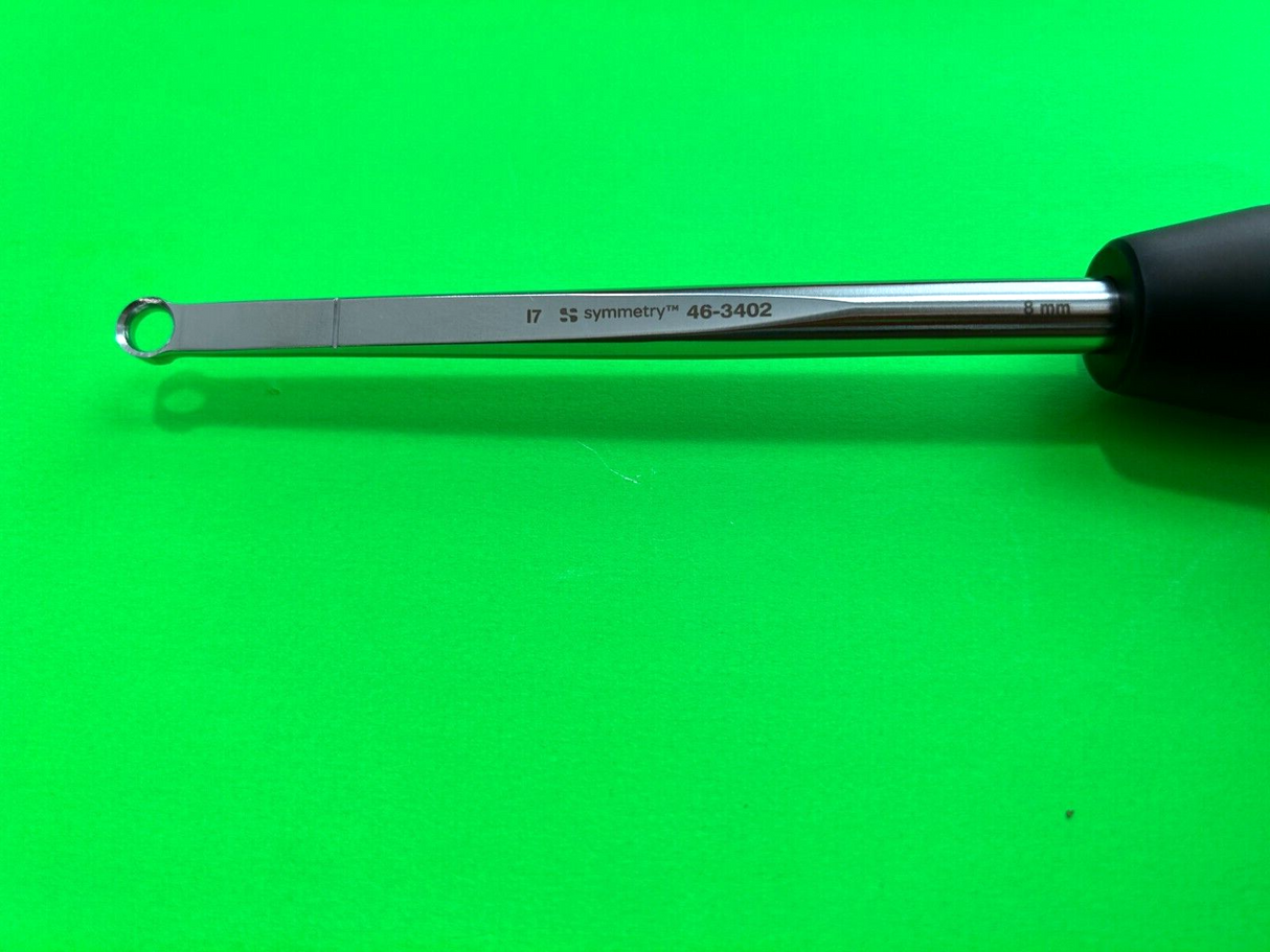 Symmetry Surgical 46-3402 Magnum Ring Curette 8mm Tip Straight