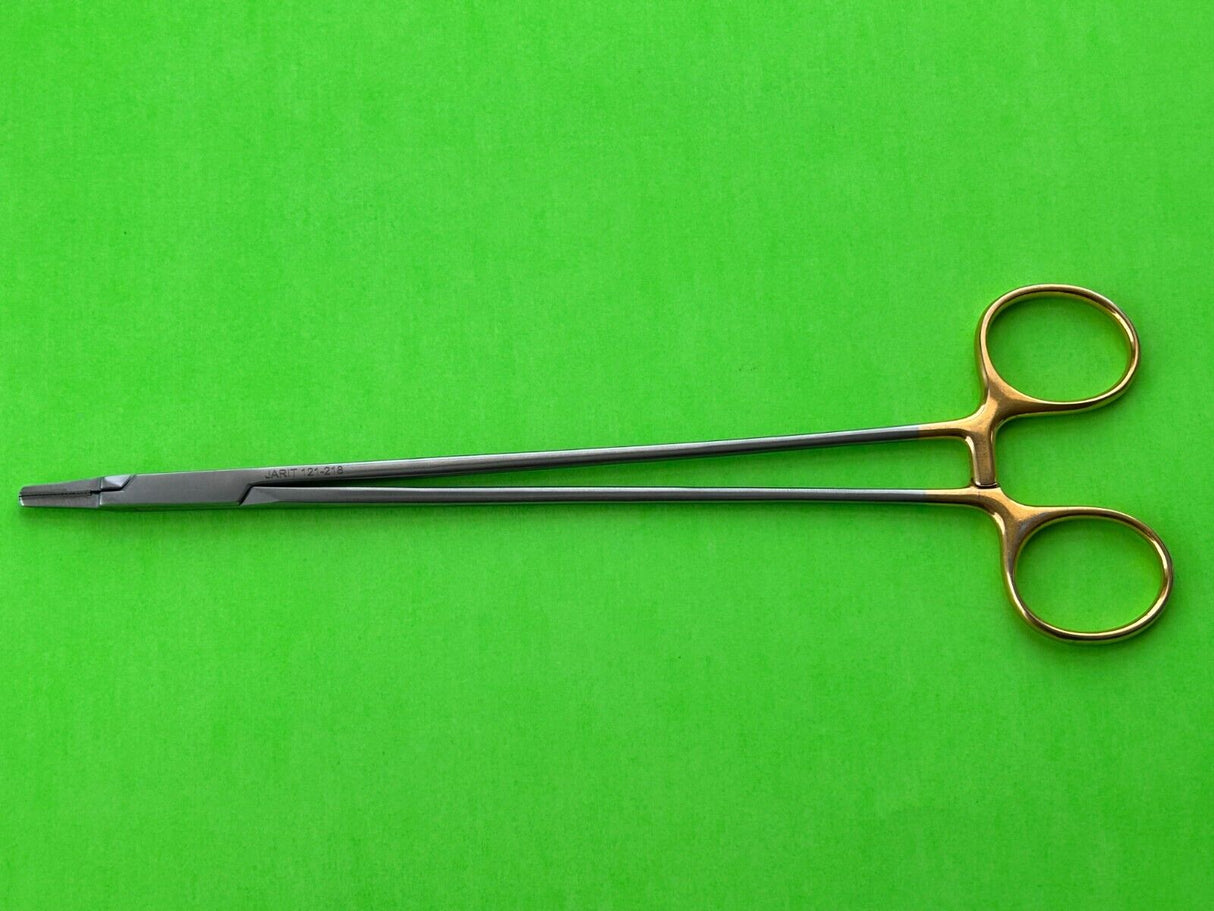Jarit Surgical 8-1/2" TC Needle Holder, Str Serrated Jaw
