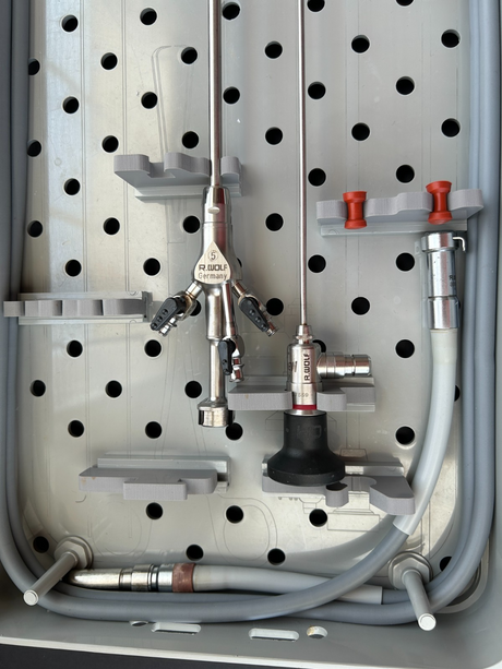 R.Wolf 2.7mm 30° PANOVIEW HD HysteroScope 5.5mm OptiFLOW Sheath Set w/Cable,Tray