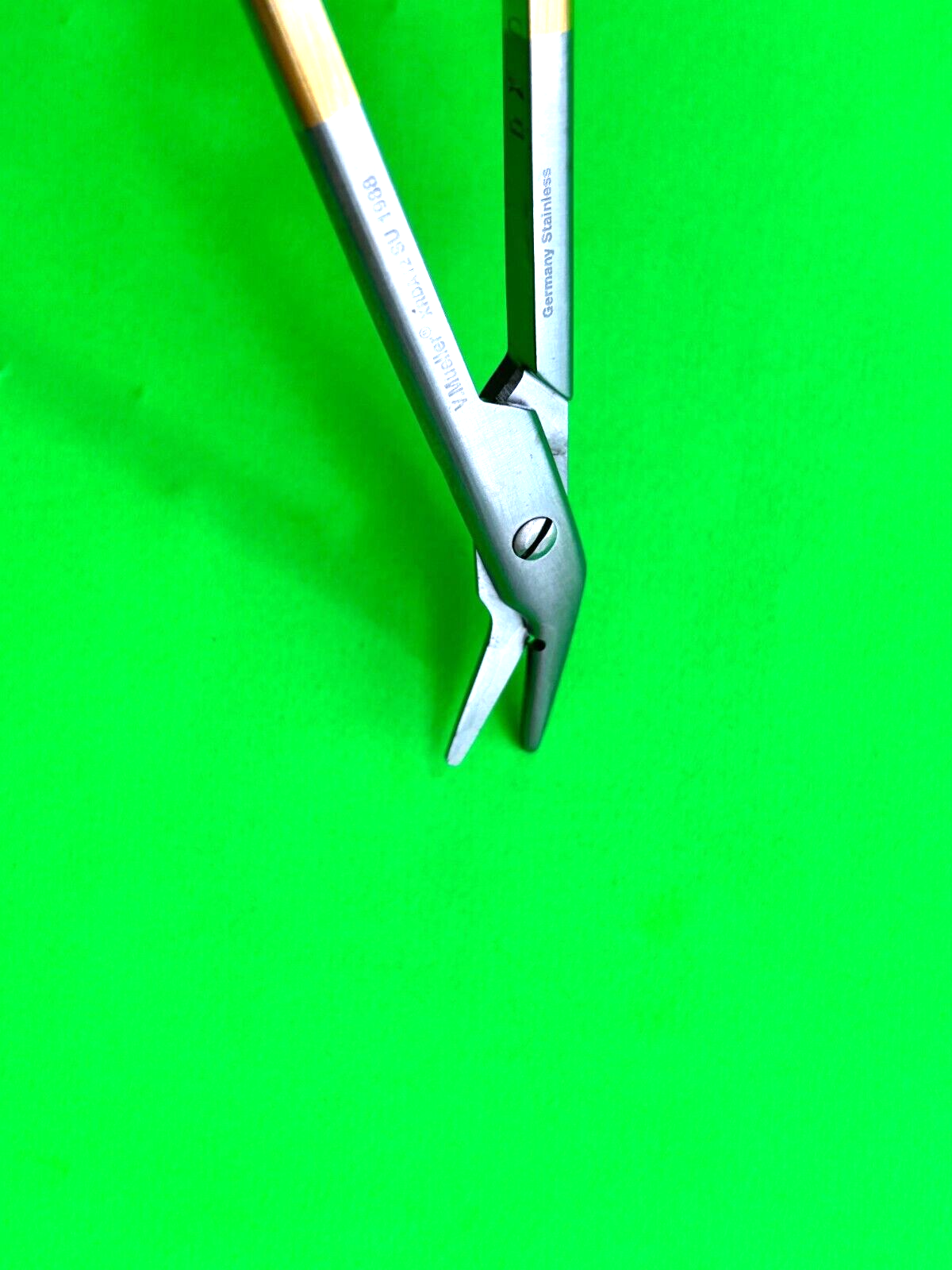 V.Mueller Surgical SU1988 Suture Wire-Cutting Scissors, Angled 12.5 cm