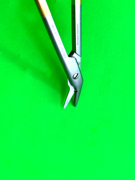 V.Mueller Surgical SU1988 Suture Wire-Cutting Scissors, Angled 12.5 cm