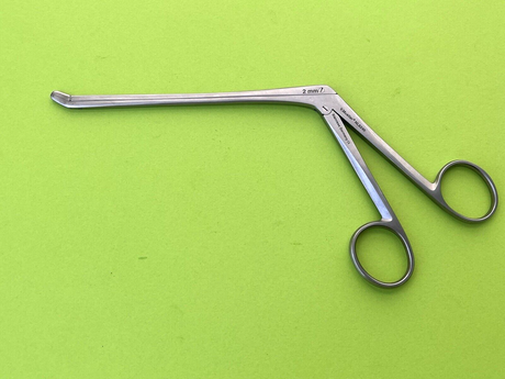 V.Mueller Surgical 5-1/2" Spinal Peapod Rongeur, Angled Up 2mm x 6mm Jaw