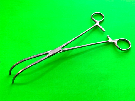 V.Mueller Surgical CH 6352 Glover Cooley Forceps 9-3/4" Curved Jaw