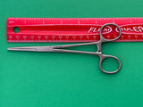 Jarit Surgical Rochester-Ochsner Forceps, Straight, 1x2 Teeth, 6-1/4", Serrated
