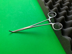 Codman #30-4081 Mixter Forceps 7" Curved