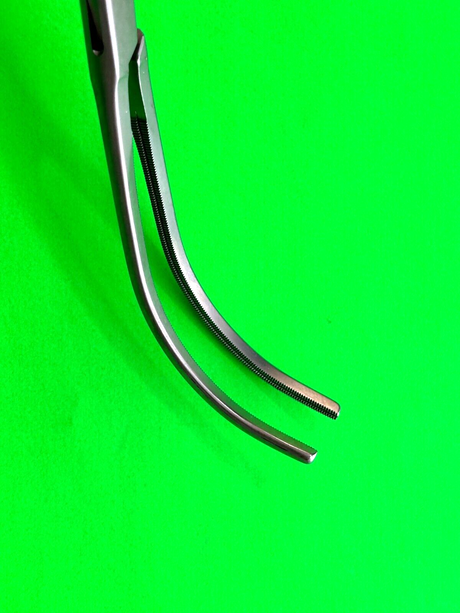 V.Mueller Surgical CH 6352 Glover Cooley Forceps 9-3/4" Curved Jaw
