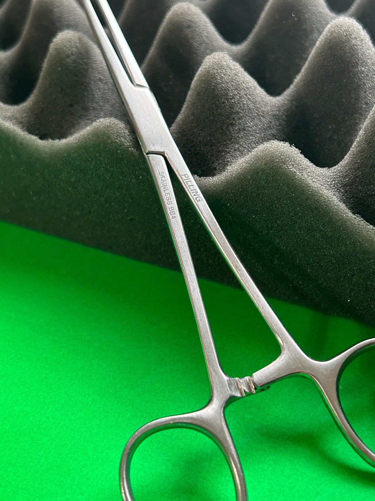 Pilling 12-1412 Sponge Holding Forceps; Ballenger; Straight; 7 1/4"