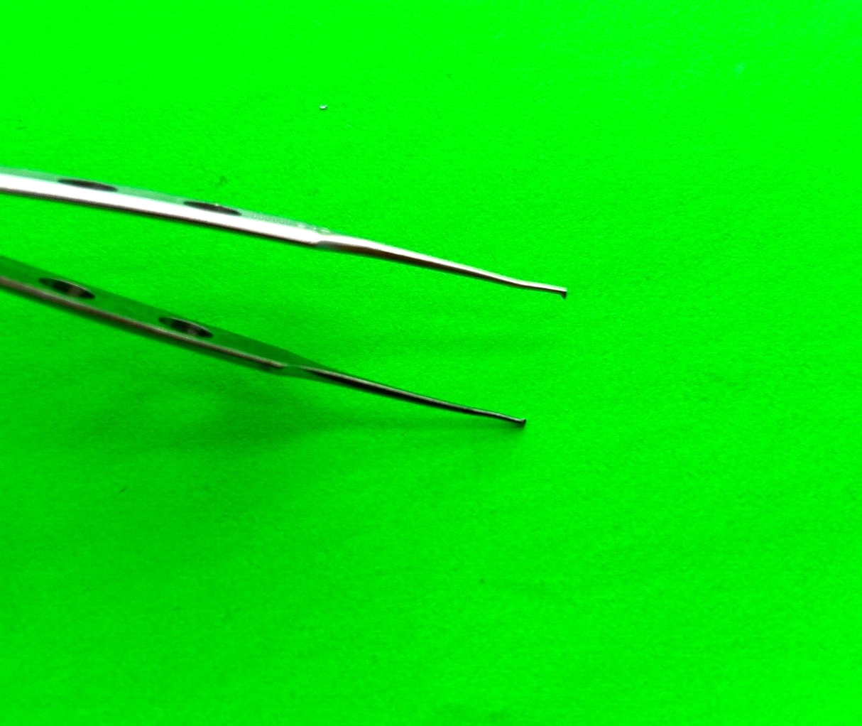 Jarit Surgical 355-120 Bishop Harmon Iris Forceps 1 x 2 Teeth 3-1/4"