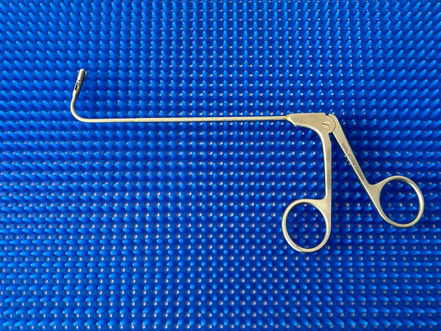 Karl Storz Surgical 650227 Double Spoon Forceps, Curved 110°