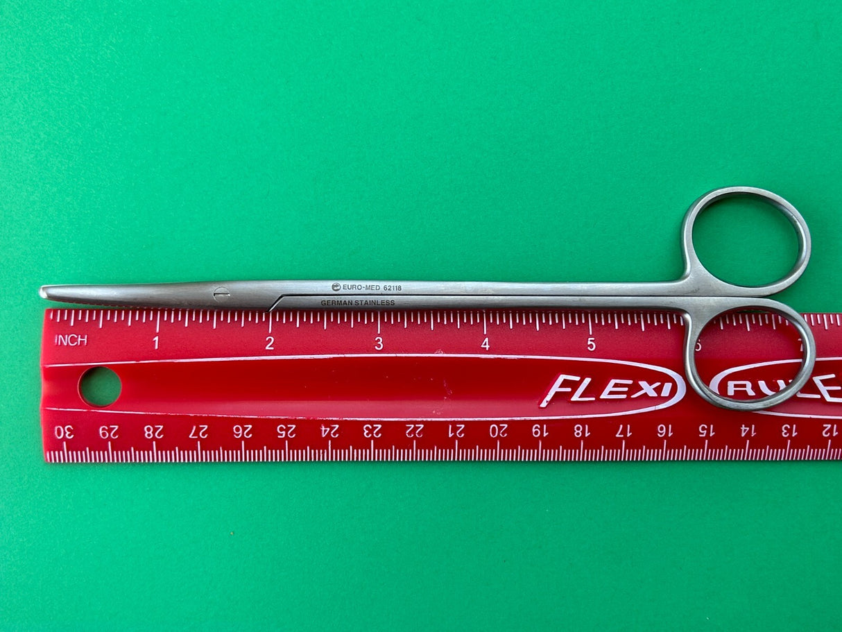 Euro-Med Surgical 7" Metzenbaum Scissors, Curved