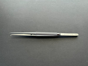 Symmetry 55-9083 Micro Tissue Forcep, Curved, Round Handle w/Platform, 7 1⁄8"