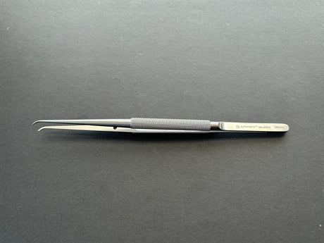 Symmetry 55-9083 Micro Tissue Forcep, Curved, Round Handle w/Platform, 7 1⁄8"